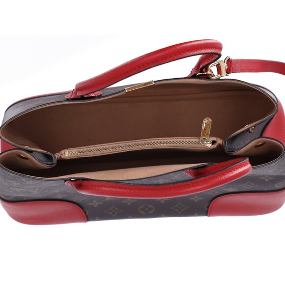 Louis Vuitton Flandrin Triple Compartment Satchel Monogram Brown Cerise M41596 - Picture 12 of 14